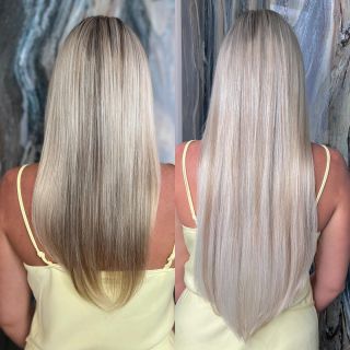 Další spokojená zákaznice, která si nechala prodloužit vlasy metodou TAPE In 😍 dlouhé, husté a 100% přírodní...