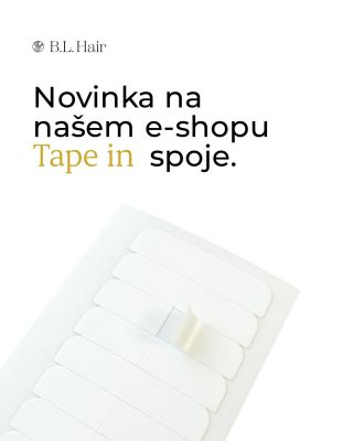 🎉 NOVINKA u B.L. Hair! 🎉 Naše nové náhradní pásky Tape In mají dvoudílné odlepení, díky kterému budeš mít spoje hotové raz...