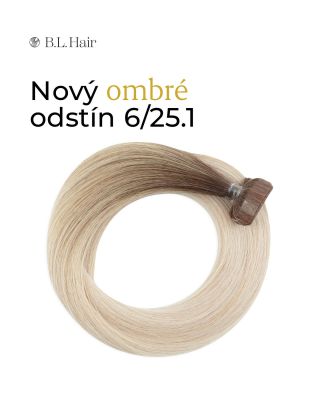 ✨ NOVINKA – odstín 6/25.1 ✨ Naše rodina ombré vlasů se právě rozrostla o nový, nádherný tón Bílé blond s odrostem světle...